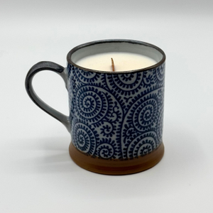 Bougie Indigo Tasse Spirales