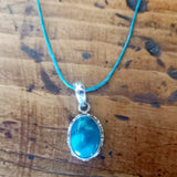 Pendentif turquoise & argent