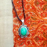 Pendentif turquoise & argent