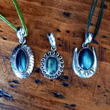 Pendentifs Labradorite & Argent