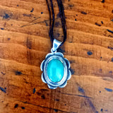 Pendentif turquoise & argent