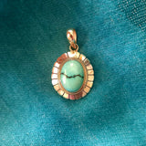 Pendentif turquoise et argent 45€