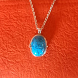 Pendentif turquoise & argent 125€