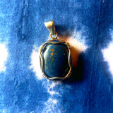 Pendentif lapis lazuli & argent 63€