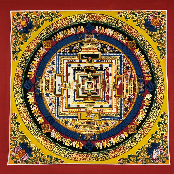 Tankha Mandala peint au Népal