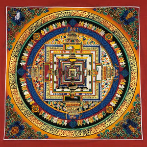 Tankha Mandala peint au Népal