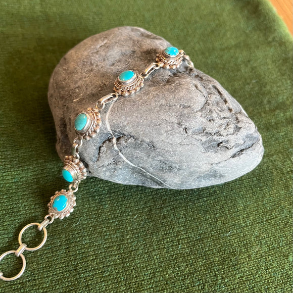 Bracelet Turquoise & Argent