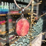 Pendentif en Rhodochrosite et argent 925