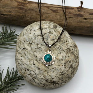 Pendentif Turquoise & Argent 925