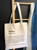 Tote-bag Nounou en coton bio