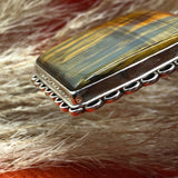 Pendentif Oeil du Tigre & argent
