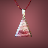 Pendentif en Rhodochrosite et argent